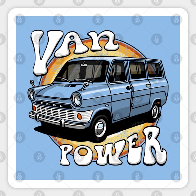 Van Power! Magnet by jaagdesign